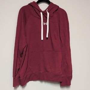 Under Armour Maroon Hoodie with White Details